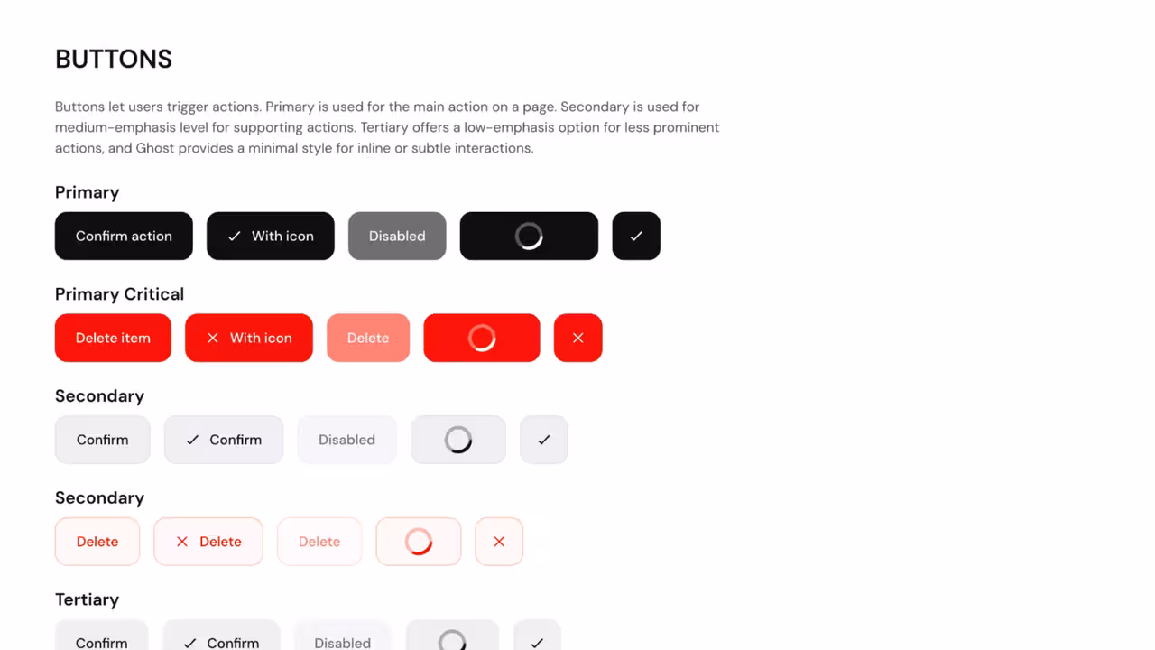 Example UI button design guide