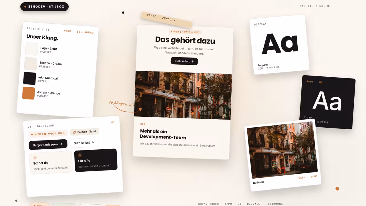 Excerpt from a sample design system